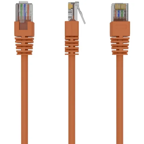 UTP Cat5E patchkabel, 0.5 m, oranje – afbeelding 2