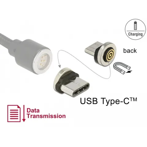 Delock Magnetic Adapter USB Type-Câ„¢ male – afbeelding 2