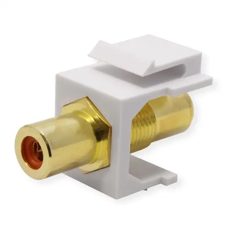 VALUE RCA keystone-koppeling, kunststof, rood – afbeelding 2