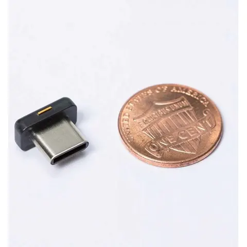Yubico YubiKey 5C Nano Zwart/goud – afbeelding 2