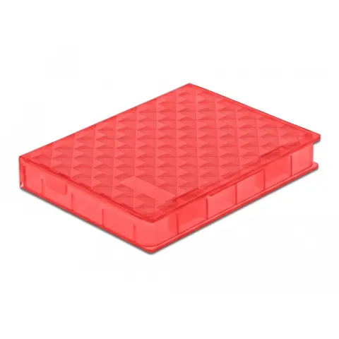 Delock Protection Box for 2.5″ HDD / SSD red – afbeelding 2