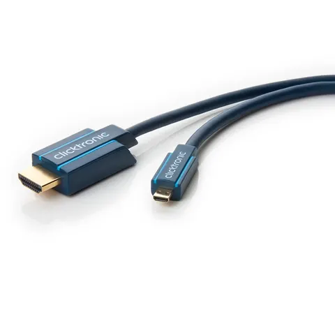 Clicktronic HDMI to Micro HDMI Adapter Cable 2 m – afbeelding 2