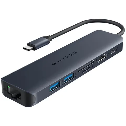 Hyper HD4003GL laptop dock & poortreplicator USB Type-C - Blauw – afbeelding 2