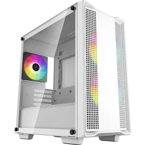 DeepCool CC360 WH ARGB - Mini Tower Behuizing - Wit Design - ARGB Verlichting - Compacte Koeling – afbeelding 2