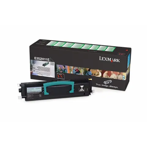 Lexmark Tonercartridge Black Prebate For E350/E352 (9k) – afbeelding 2
