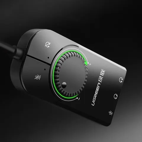 Ugreen - USB-A - External Stereo Sound Adapter with Microphone input. – afbeelding 2