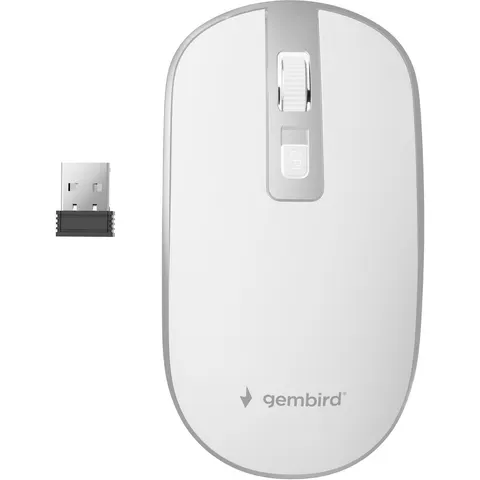 Draadloze muis wit/zilver – afbeelding 2