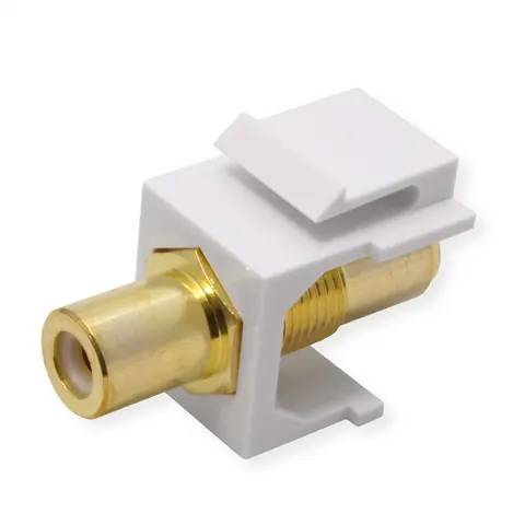 VALUE RCA keystone-koppeling, kunststof, wit – afbeelding 2
