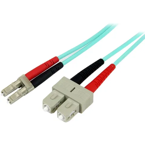 StarTech 1 meter LC/SC OM3 Multimode Glasvezel Netwerkkabel – afbeelding 2