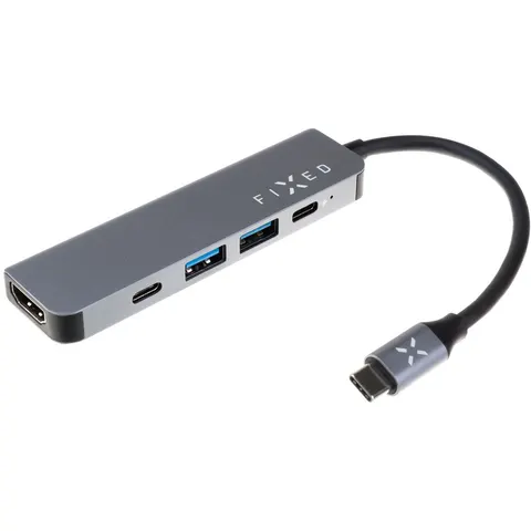 FIXED HUB Mini 5-in-1 USB-C Hub – Space Gray – afbeelding 2
