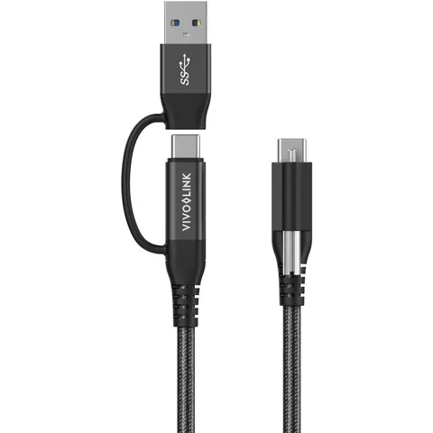 USB-C Cable two in one 1,5m – afbeelding 2