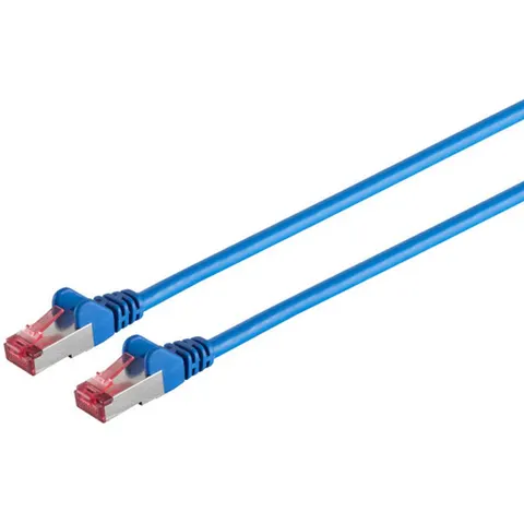 Patchkabel cat6A S/FTP PIMF Halogenfrei blau 2m – afbeelding 2