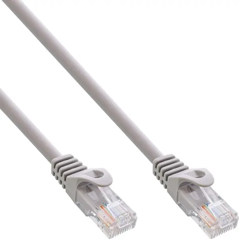 InLine® Patchkabel, U/UTP, Cat.5e, grijs, 10m – afbeelding 2
