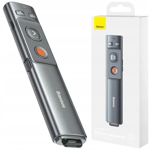 Baseus Orange Dot Wireless Presenter - draadloos - rode laser – afbeelding 2