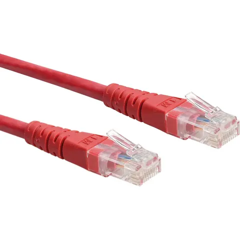 ROLINE Patchkabel Cat.6 UTP (Class E), rood, 0,3 m – afbeelding 2