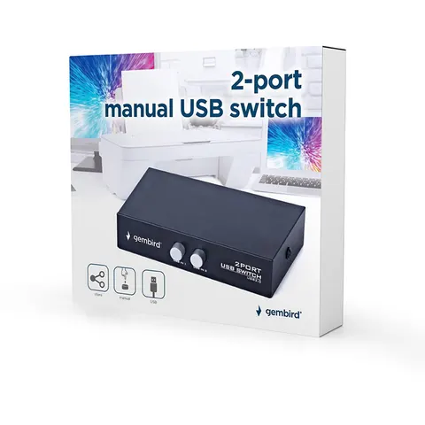2-poorts USB switch – afbeelding 2