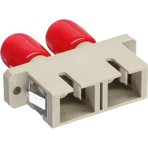 InLine® LWL koppeling, duplex ST/SC, multimode, beige, keramische huls – afbeelding 2
