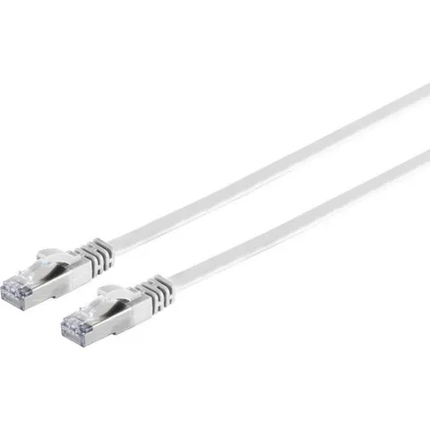 UFTP CAT7 platte netwerkkabel | PVC | wit | 3 meter – afbeelding 2