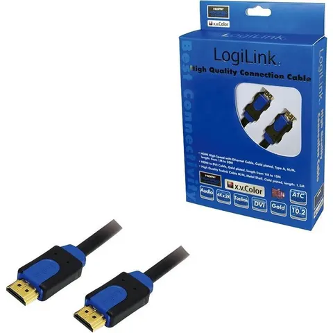 Logilink - Netwerkkabel - HDMI 2.0 - 1 m – afbeelding 2