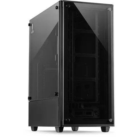 Inter-Tech C-303 Mirror Full Tower Zwart – afbeelding 2