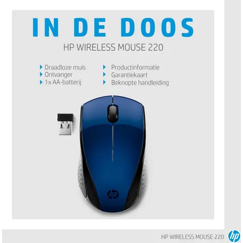 Wireless Mouse HP 7KX11AA#ABB Light Blue – afbeelding 2
