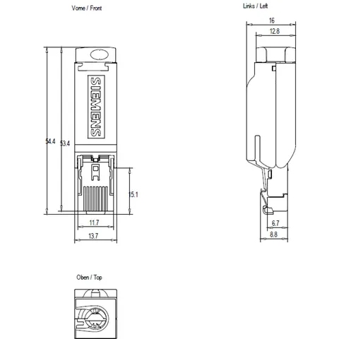 Siemens RJ45 Connector Profinet aansluiting – afbeelding 2