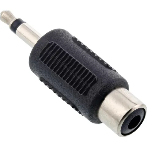 3,5mm Jack mono (m) - Tulp mono (v) adapter – afbeelding 2