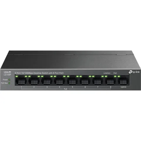 TP-Link LiteWave LS109P - Netwerkswitch - Unmanaged - PoE – afbeelding 2