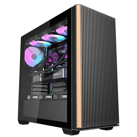 Darkflash DS900WS computer case (black) + 4 fans – afbeelding 2