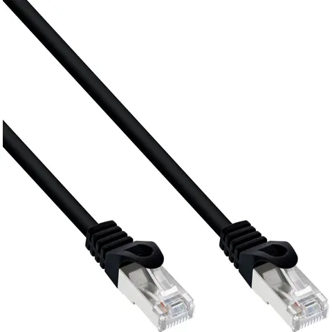 InLine® Patchkabel, SF/UTP, Cat.5e, zwart, 1m – afbeelding 2