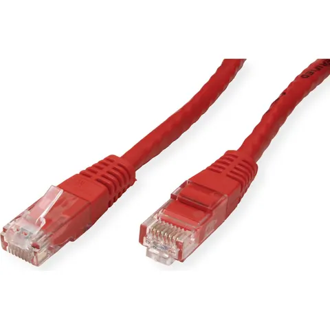 VALUE Patchkabel Cat.6 UTP (Class E), rood, 5 m – afbeelding 2