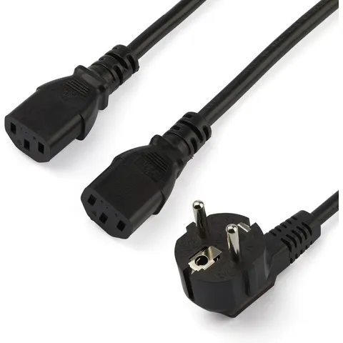 Voedingskabel C13 naar Schuko CEE7/2, 2 meter – afbeelding 2
