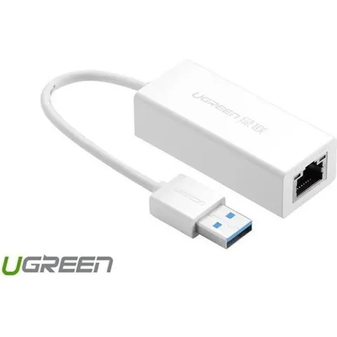 USB3.0 10/100/1000Mbps Ethernet Network Adapter Wit – afbeelding 2
