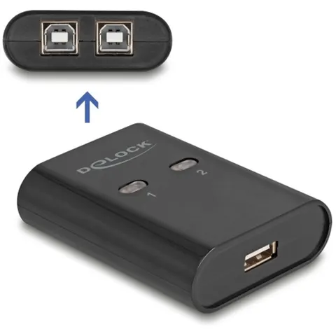 Delock USB 2.0 Switch 2 PC to 1 device – 115037 – afbeelding 2
