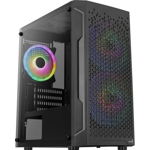 Aerocool Trinity Mini Tower Zwart – afbeelding 2
