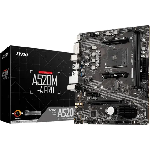 MSI A520M-A PRO - Moederbord - Micro ATX - AMD A520 - AM4 Socket – afbeelding 2