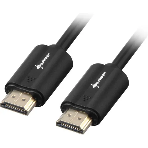Sharkoon HDMI 2.0 3M - Zwart – afbeelding 2