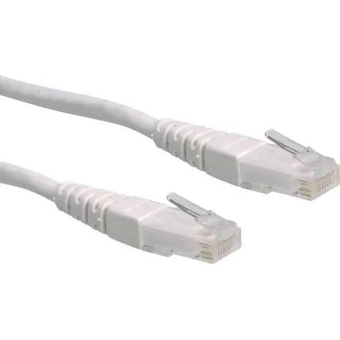 ROLINE Patchkabel Cat.6 UTP (Class E), wit, 3 m – afbeelding 2