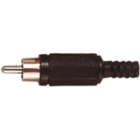 Tulp (m) audio/video connector - plastic / zwart – afbeelding 2
