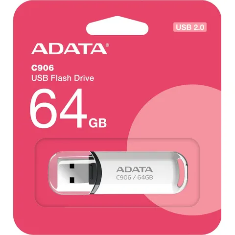 ADATA C906 USB flash drive 64 GB USB Type-A 2.0 Wit – afbeelding 2