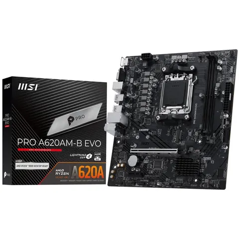 MSI PRO A620AM-B EVO - Moederbord - Socket AM5 - Micro-ATX - AMD A620A chipset – afbeelding 2