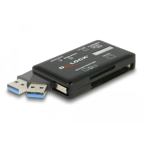 Delock SuperSpeed USB 5 Gbps Card Reader for CF / SD / Micro SD / MS / M2 / xD memory cards – afbeelding 2