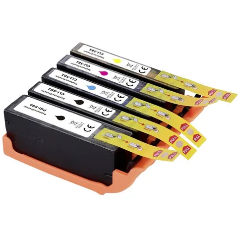 Renkforce Inktcartridge vervangt Canon PGI-580PGBK, CLI-581BK, CLI-581C, CLI-581M, CLI-581Y Compatibel Combipack Zwart – afbeelding 2