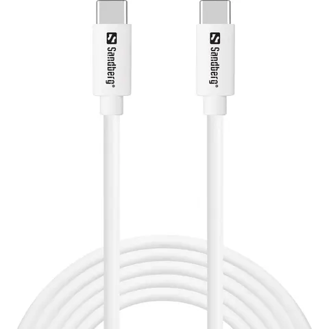 Sandberg - USB-C > USB-C - 65W - 2M - Wit – afbeelding 2