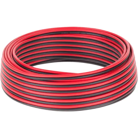 Cabletech - Luidsprekerkabel - CCA 0.75mm - 10M - Zwart/Rood – afbeelding 2