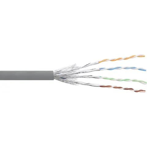 InLine CAT6 S/FTP patch kabel - grijs - 100 meter – afbeelding 2