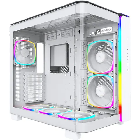Montech King 95 Pro Wit - Midtowermodel - ATX - 8 x 2.5", 5 x 3.5" - wit – afbeelding 2