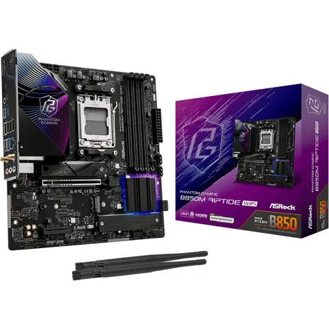 Asrock Phantom Gaming B850M Riptide WiFi AMD B850 Socket AM5 micro ATX – afbeelding 2