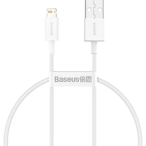 Baseus - Superior - kabel USB - Lightning 2.4A - 2 - m - Wit - (CALYS-C02) – afbeelding 2