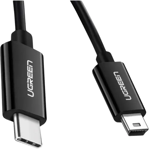 Kabel Usb-C Do Mini Usb Ugreen Us242, 1M (Czarny) – afbeelding 2